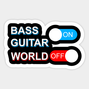 Bass Guitar  World Sticker